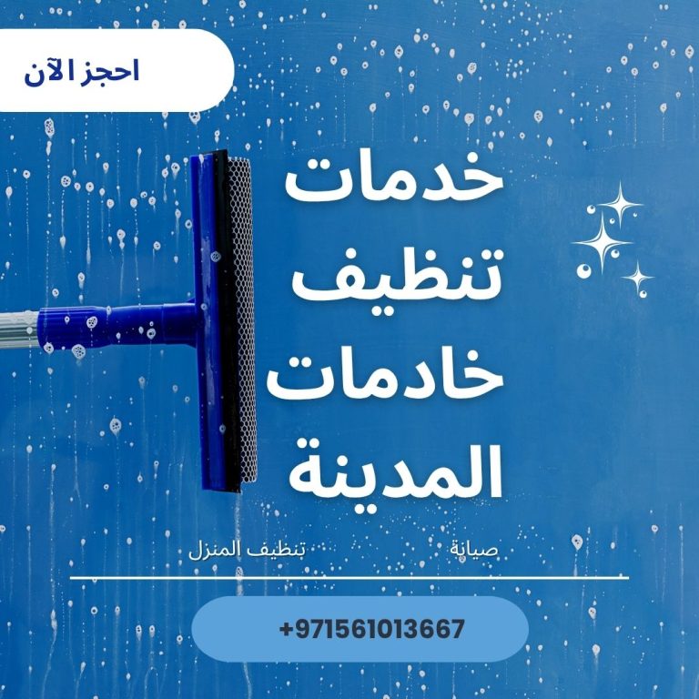 Read more about the article خدمات تنظيف خادمات المدينة
